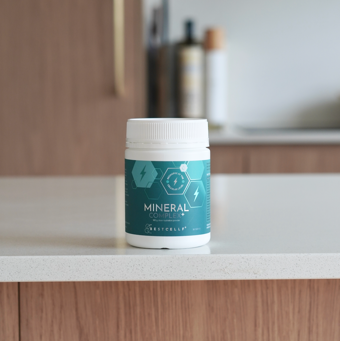 Mineral Hydration Powder in kitchen