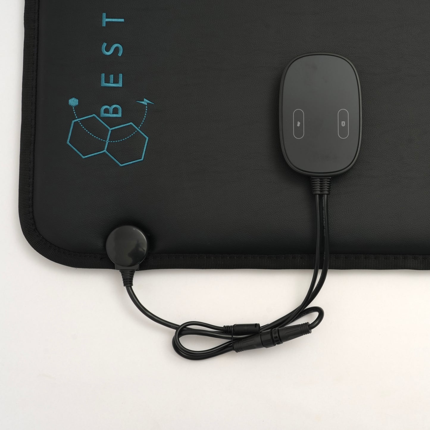 close up of mat and controller