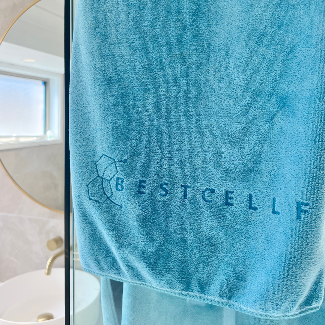 Best Cellf Sky Blue Microfibre Towel Large