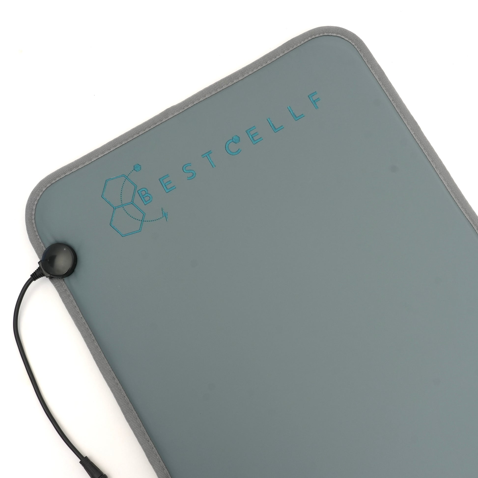 Close up of the full body mat in grey