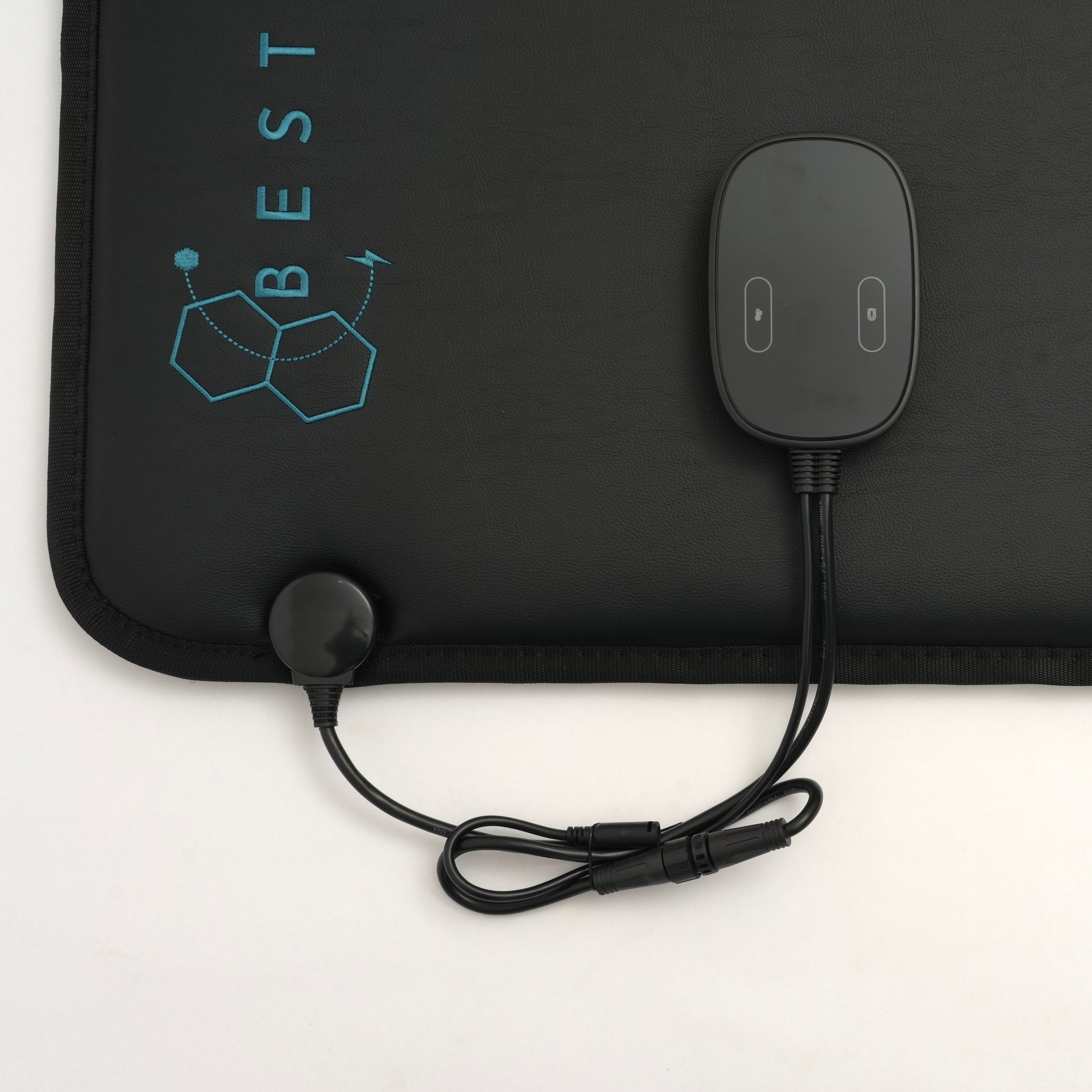 close up of mat and controller